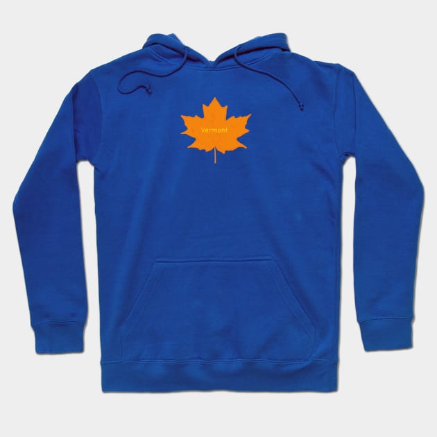 Vermont Maple Leaf Hoodie by alittlebluesky